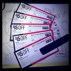 Hot topic hot cash 15 off 30 Hot topic hot cash 15 off 30